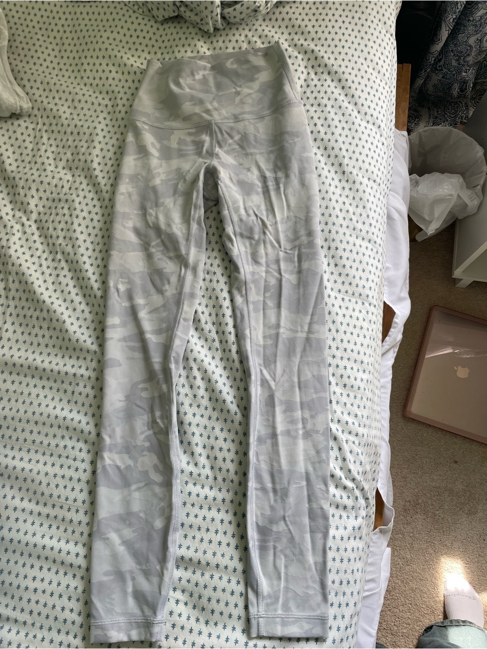 lululemon athletica Light Gray Camo leggings